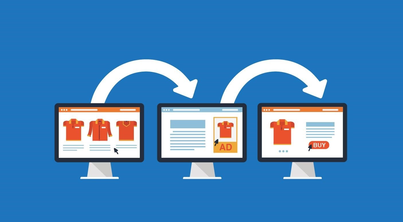 Descrizione figurata di come funziona il remarketing standard